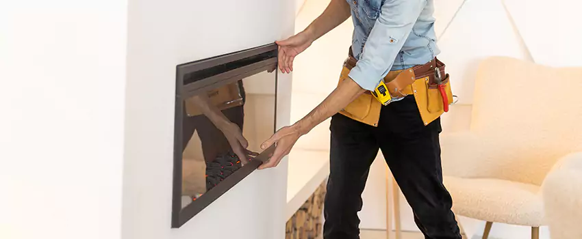 Metal Fireplace Installation in East Lake, Florida