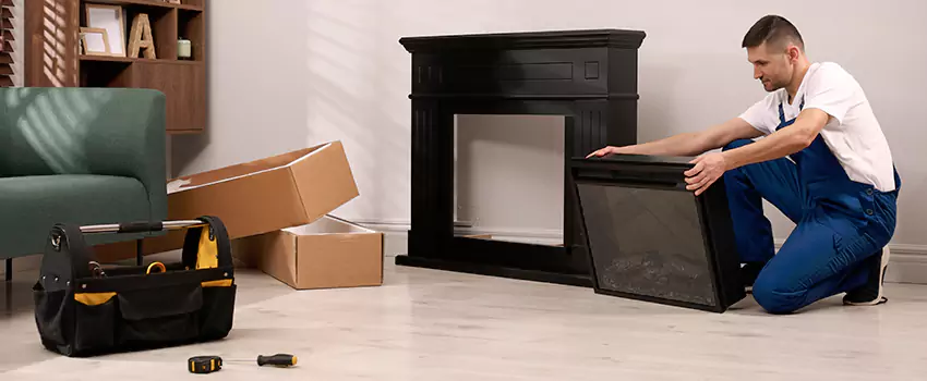 Old Rusted Metal Fireplace Repair And Replacement in East Lake, FL